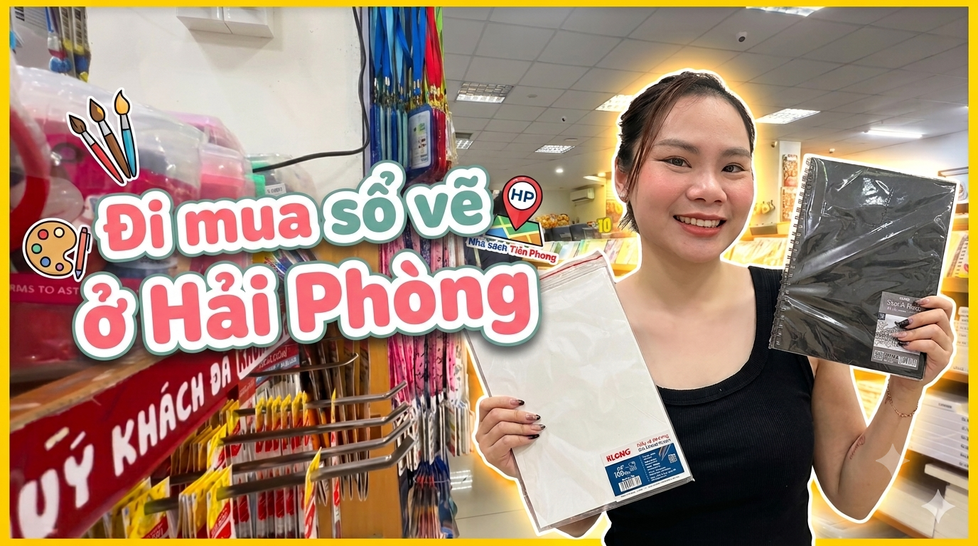 Mua sổ vẽ ở nhà sách Tiền Phong Hải Phòng